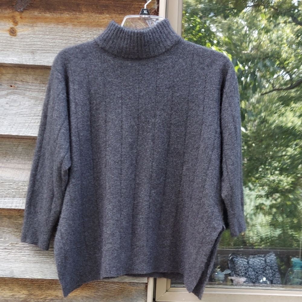 Eileen Fisher Charcoal Turtleneck Sweater